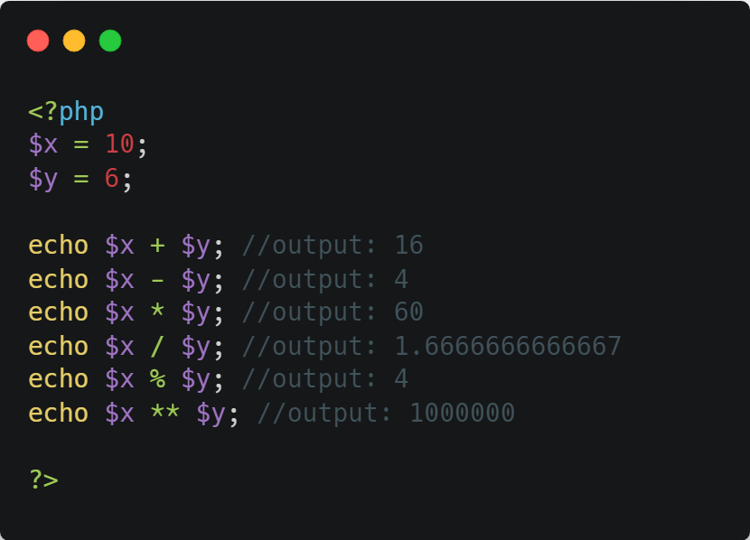 PHP Operators